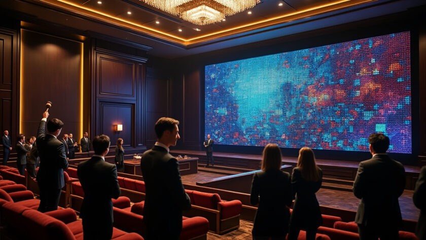 participez à une vente aux enchères exclusive et achetez un million de pixels pour mettre votre marque en lumière sur une toile numérique unique.